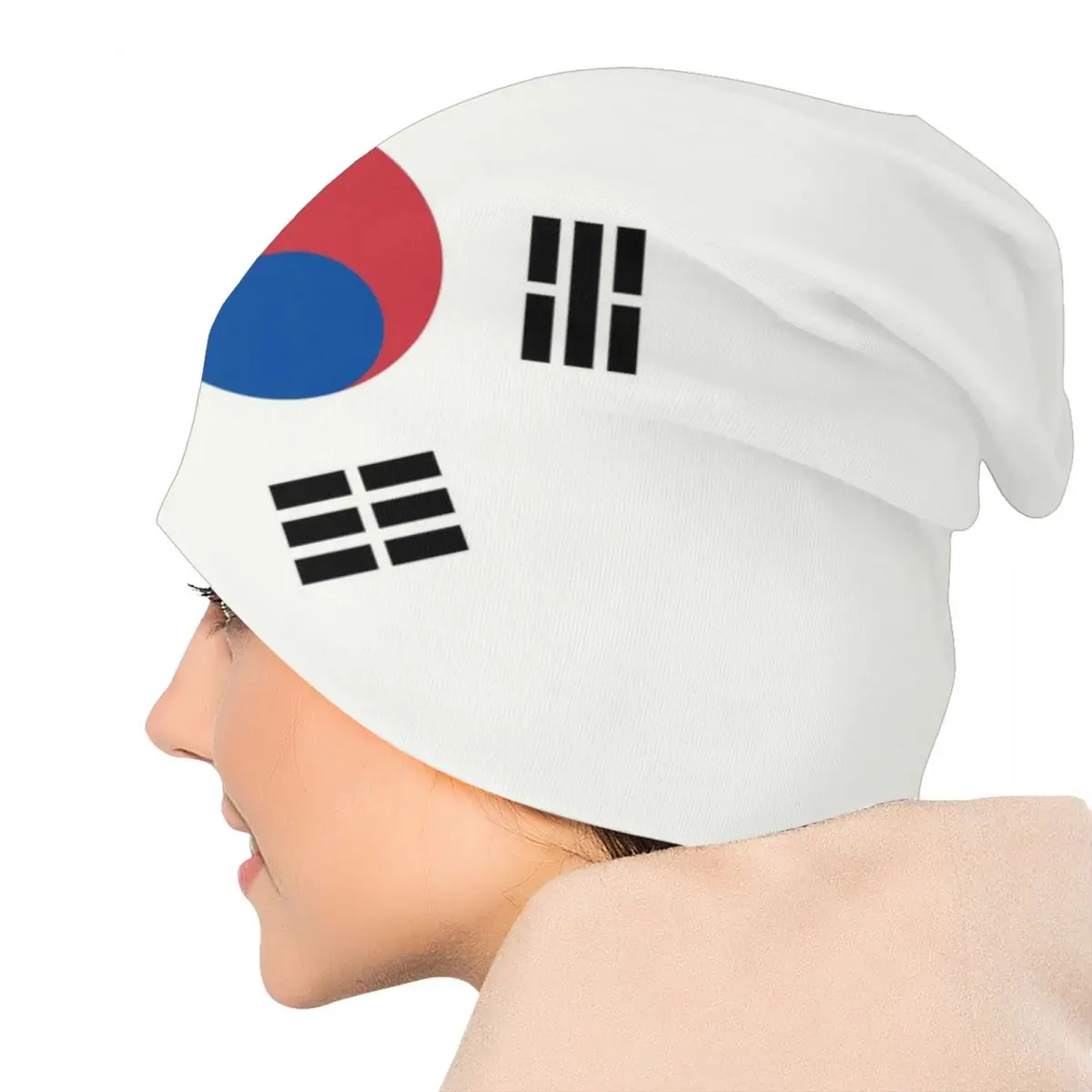 South Korea Flag Bonnet Hats Street Knitting Hat For Men Women Winter Warm Skullies Beanies Caps