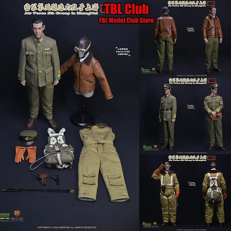 

In Stock QOTOYS QMT-004 1/6 Scale The War of Resistance‌ Fighter Pilot Male Military Clothes For 12-inch Action Figure Soldier