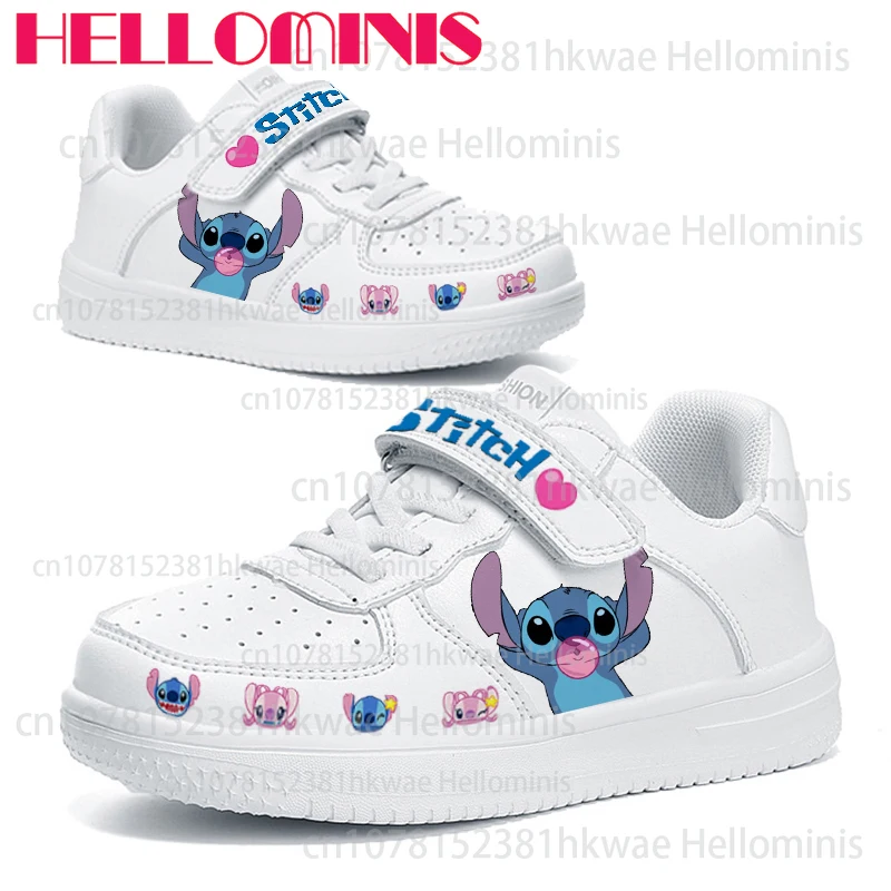 

Boys girls Campus Fashion children's cartoon Stitch Printing comfortable durable Lightweight Shoes Christmas kids gift