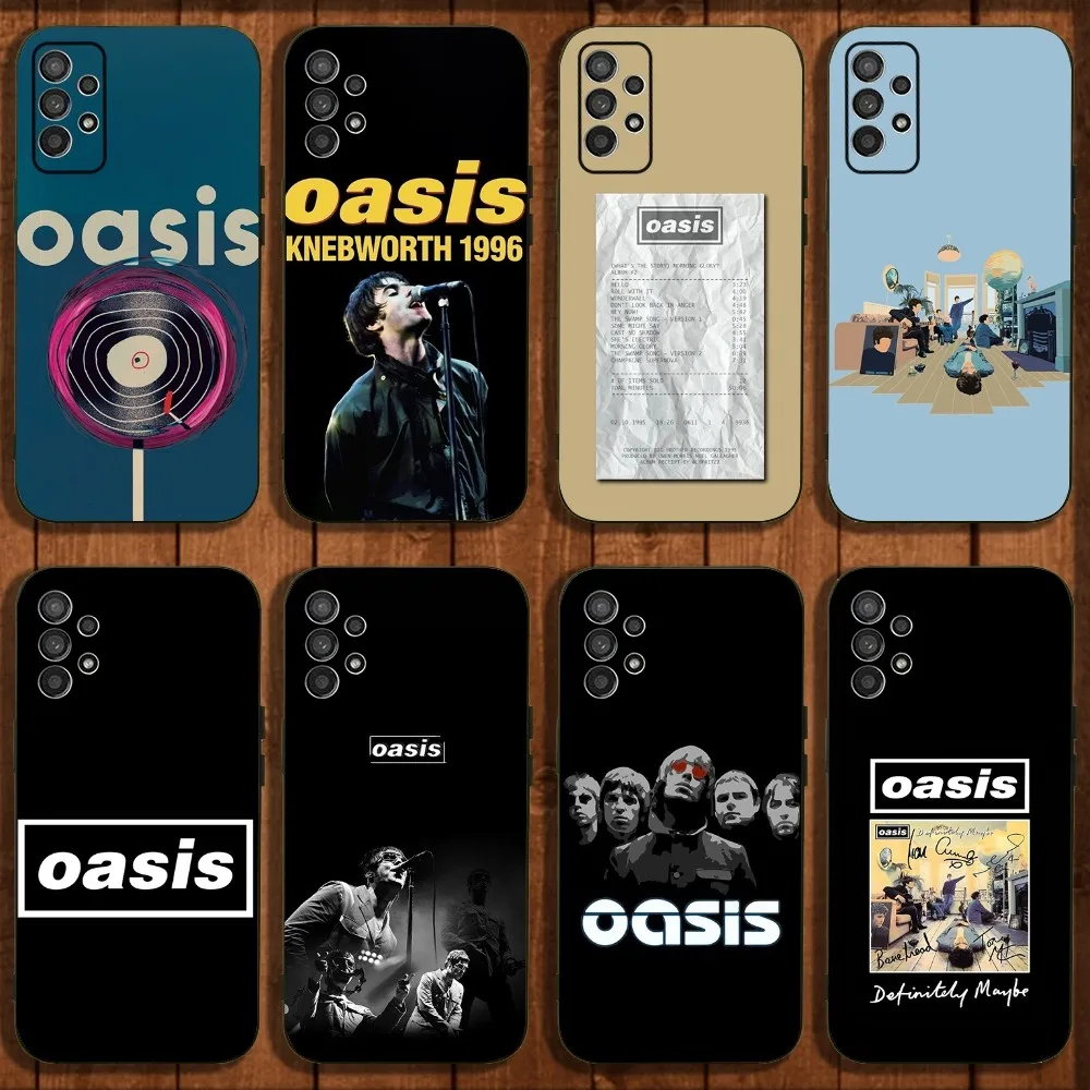 

O-Oasis-s B-Band Phone Case For Samsung Galaxy A13,A21s,A22,A31,A32,A52,A53,A71,A80,A91 Soft Black Cover