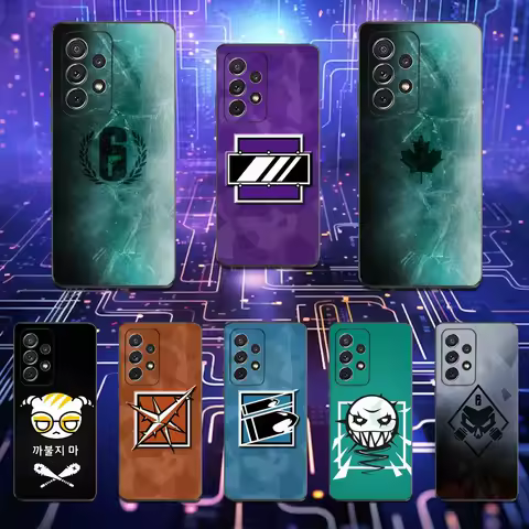 Game R-Rainbow-Six S-Siege Phone Case For Samsung S25,S24,S23,S22,S21,S20,S10,Ultra,Plus,Lite,FE,Soft Silicone Black Cover