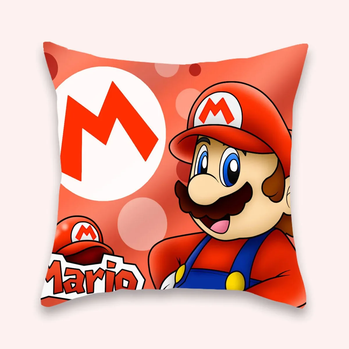 45*45cm Super Mario Bros Kissen bezug Anime Kissen bezug Cartoon Mario Luigi Yoshi Bowser Wario Figuren Home Druck Kissen bezug