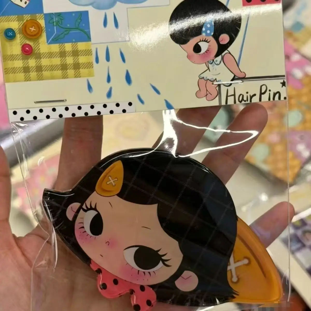 Kawaii NANA Cartoon Hair Clip Acrylic Side Clip Cute Girl Bangs Hairpin for Women Daily Hair Accessories Jewelry