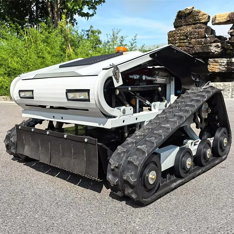 CE EPA Diesel Engine All Terrain Grass Cutting Machine Agriculture Rubber Tracks Remote Control Robot Lawn Mower