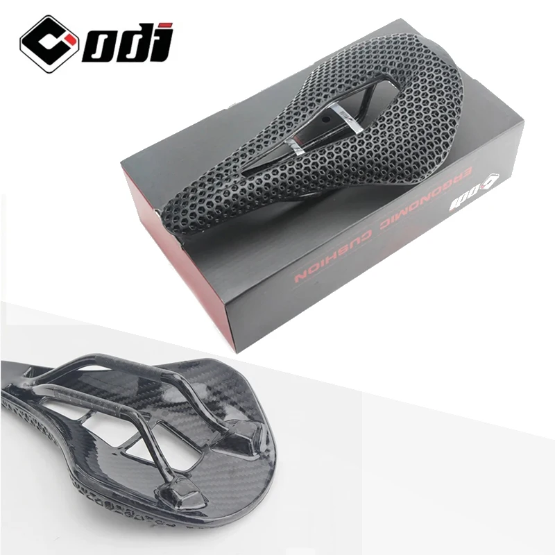 

Odi 3D Printed Bike Saddle Carbon Fiber MTB Bicycle Saddles Cushion Ultralight Comfortable Road Bike Hollow Seat Cycling Parts