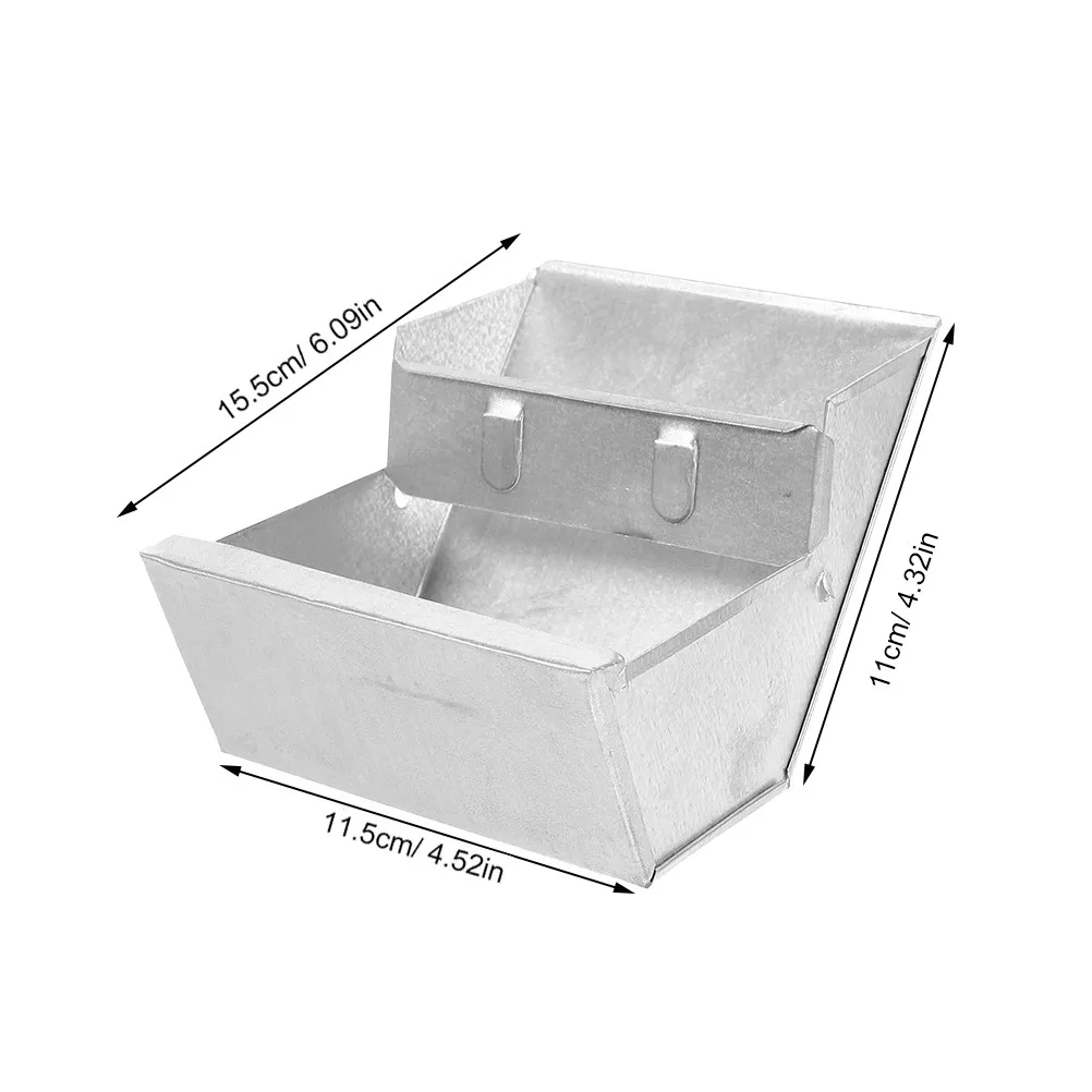4Pcs Sturdy Metal Rabbit Feeder Box Large Capacity Bunny Food Dispenser for Breeding Farms Home Setup Easy Refill