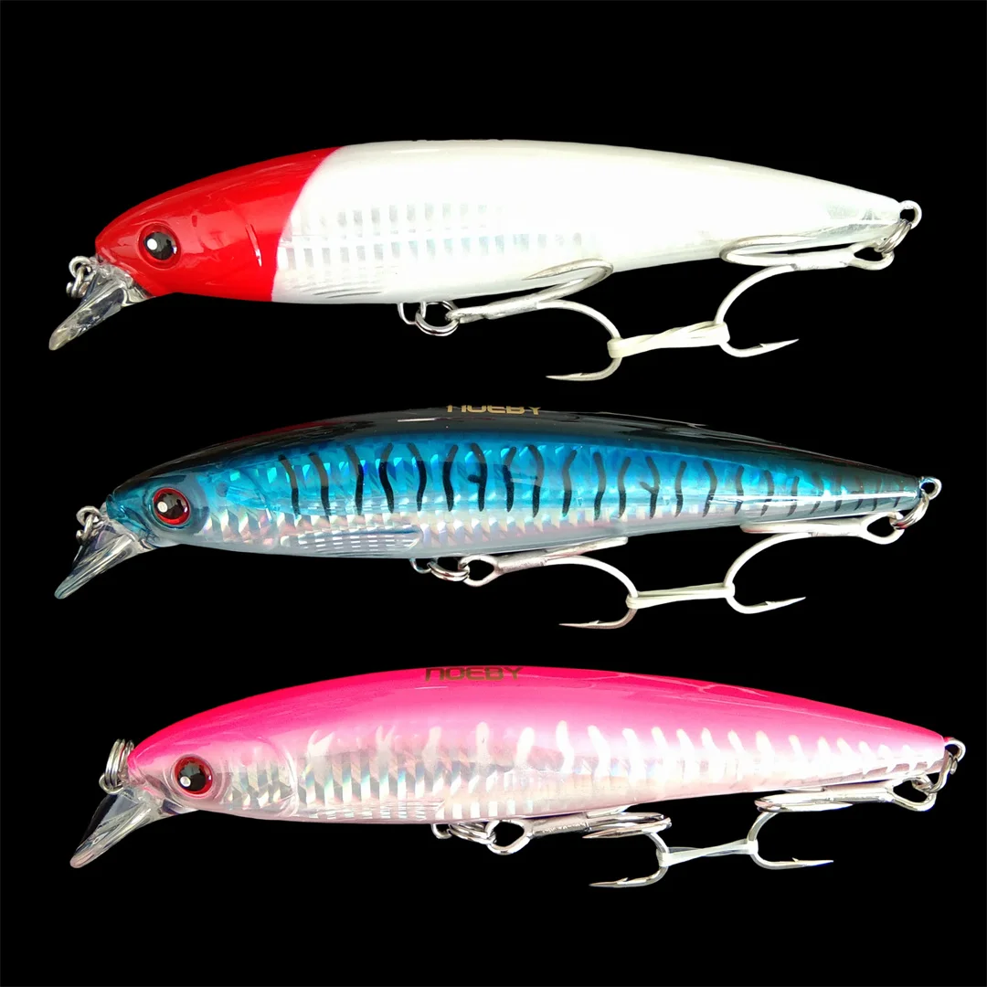 

NOEBY 3pcs Trolling Minnow Fishing Lures 140mm 39g Floating Wobblers Artificial Hard Baits for Pike Saltwater Fishing Lures