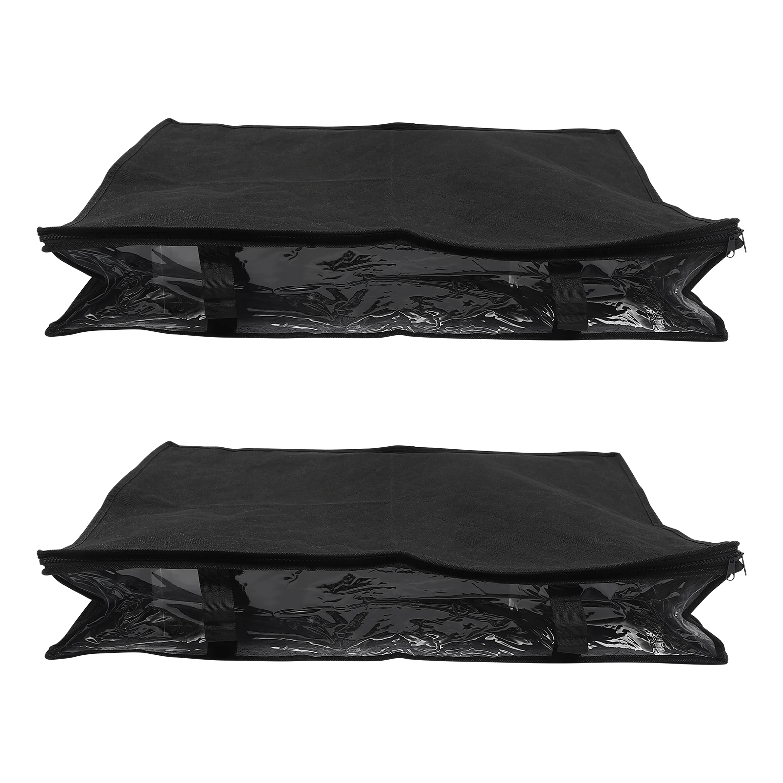 

2pcs Clothes Organizer Foldable Underbed Container For Clothes Jeans T-Shirts Nonwoven Fabric Reusable Laundry Storage