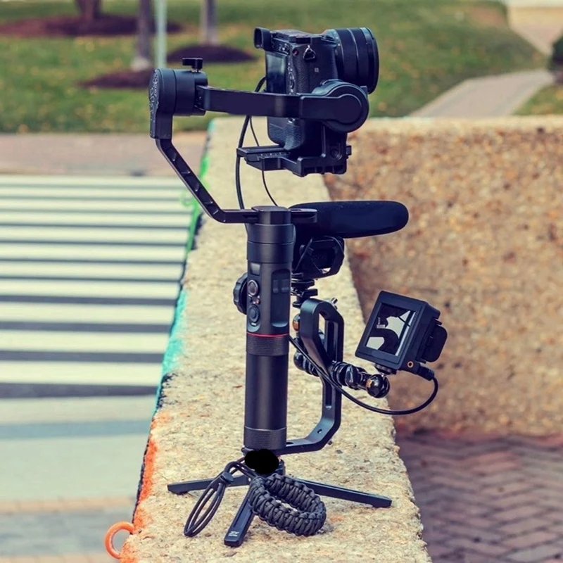 BNVN-مقبض قبضة L نوع قوس تصاعد رصد ميكروفون جبل حامل ل DJI Ronin S RS 2 3 4 SC ZHIYUN كاميرا ذات محورين