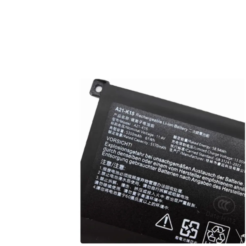 بطارية كمبيوتر محمول لـ Getac enike ، machb ، VA ، VA ، VD ، vvr26 ، VG65T ، G15G ، Akoya ، K15 ، PC6OK ، V ، 61WH ، جديدة