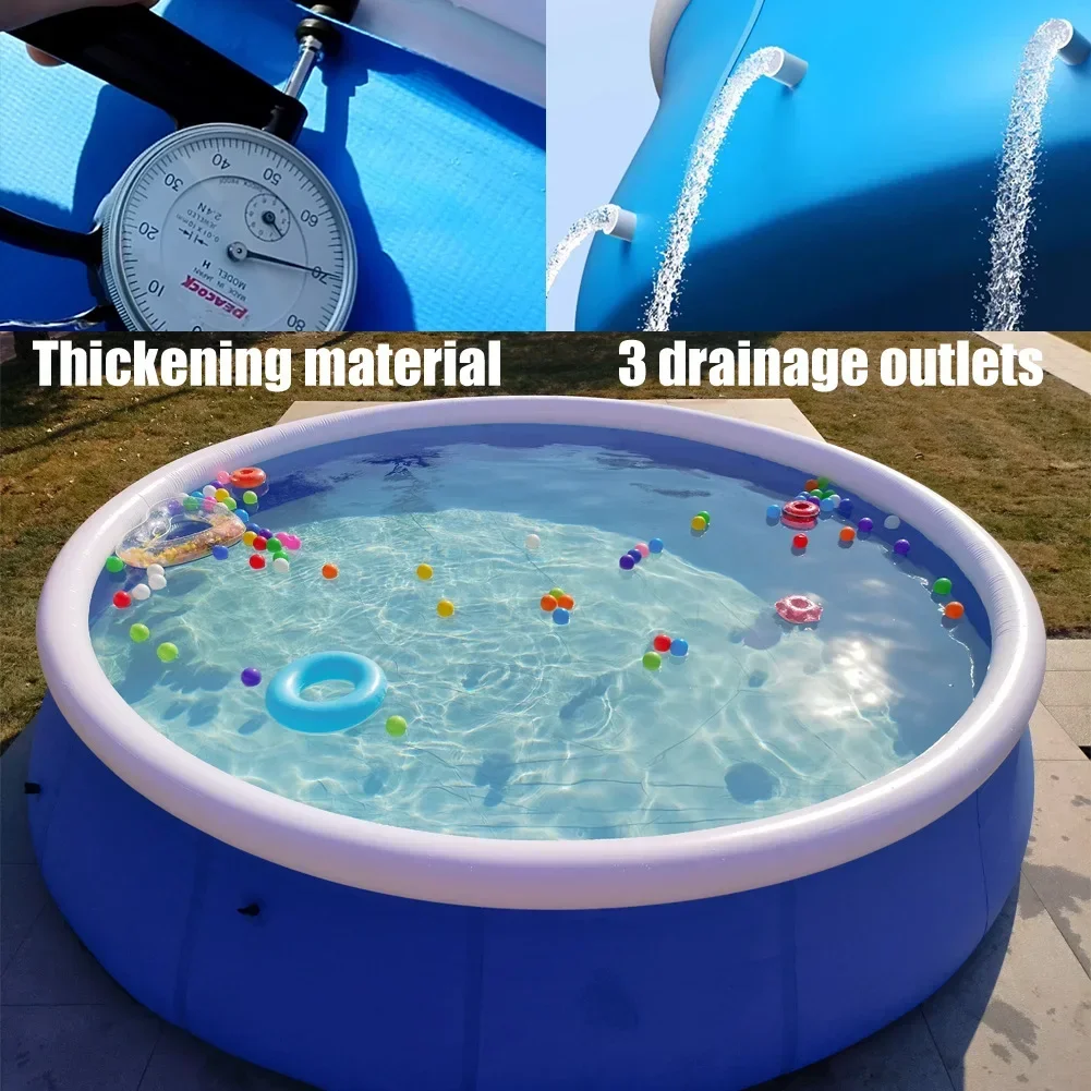 Outdoor Inflatable Swimming Pool Butterfly Shape Netted Adult And Kids Water Play Pool Home Toy Ball Pool Fun Summer Activity