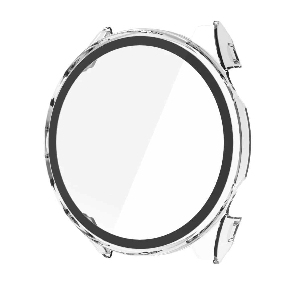 

Защитный чехол для Garmin Forerunner 970, жесткая рамка для часов из ПК с пленкой из закаленного стекла - прозрачный