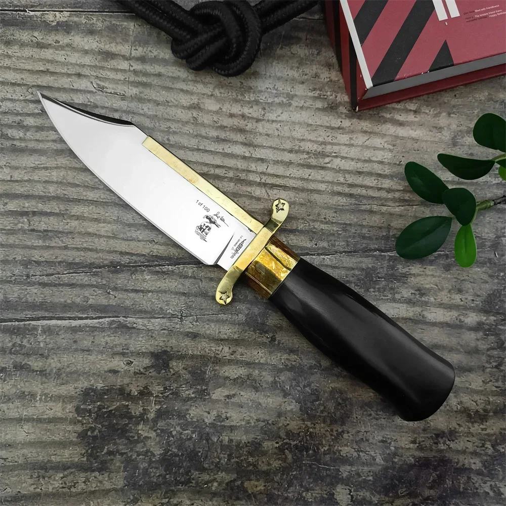 Tactical Hunting Knife D2 Steel Blade Ebony Handles Self Defense Survival knives Combat Knife Field Outdoor Knives