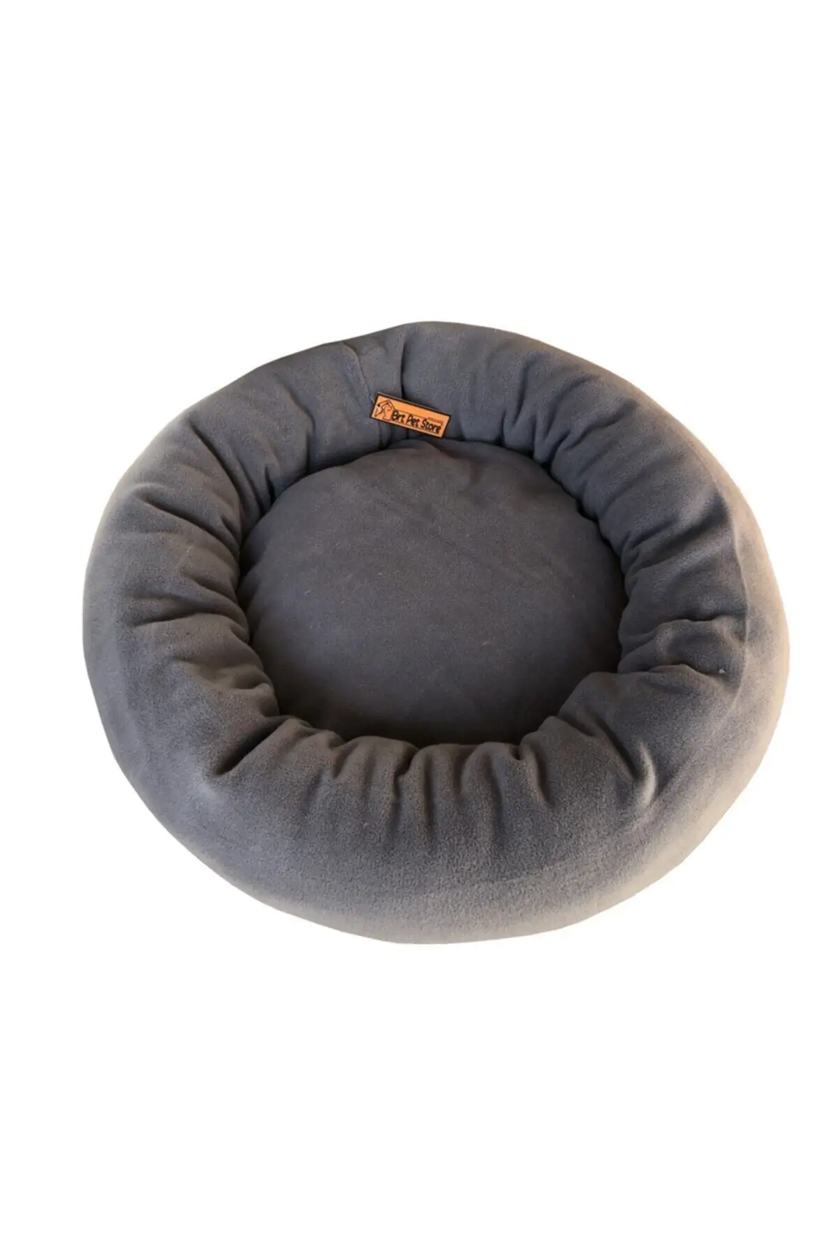 Polar Donut Cat Bed Small Breed Dog Bed, 50 Cm Diameter, Gray