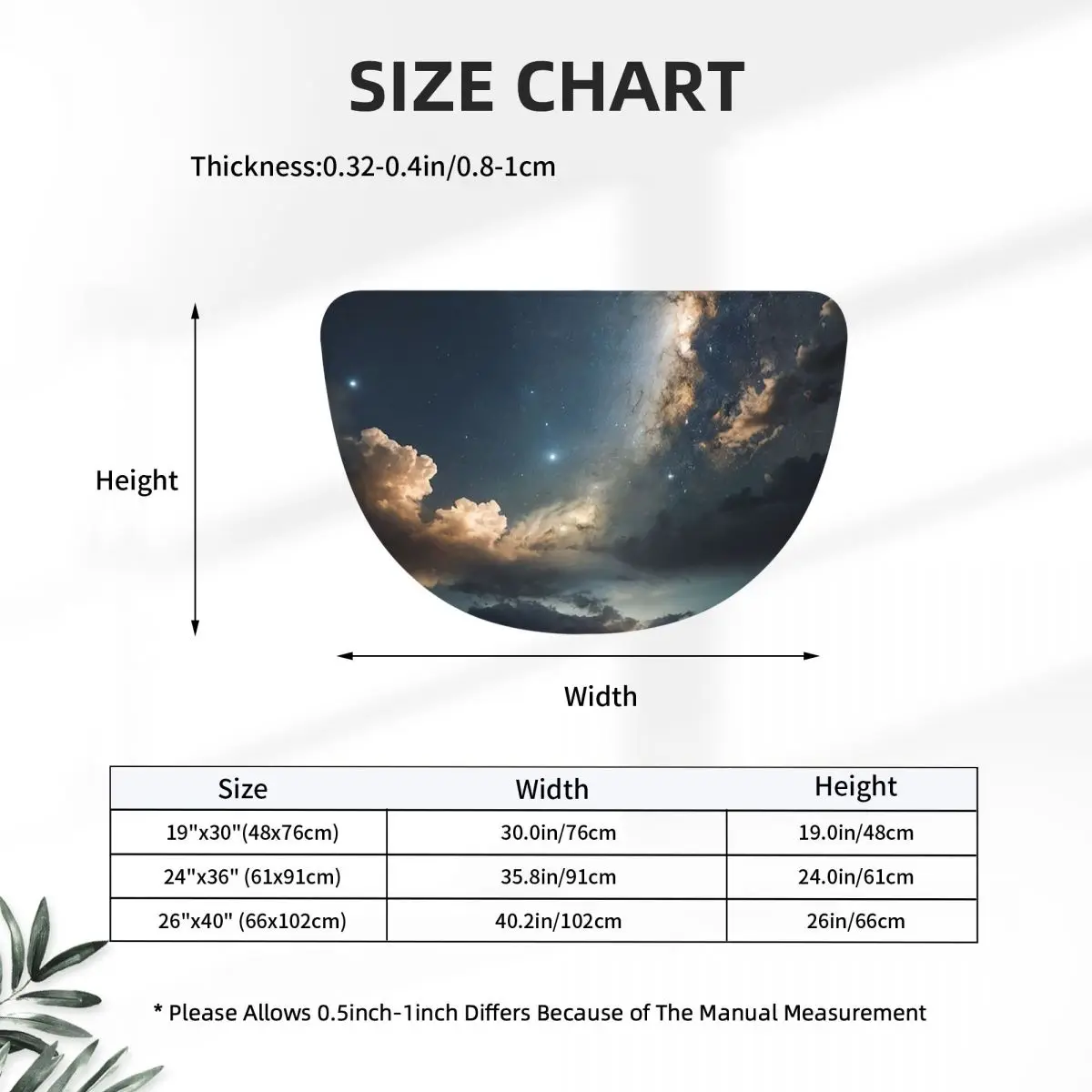 Starlit Sky Milky Way Starry Flannel Half Round Doormat Non Slip Bathroom Mat Absorbent Floor Carpet for Laundry Room Bathroom