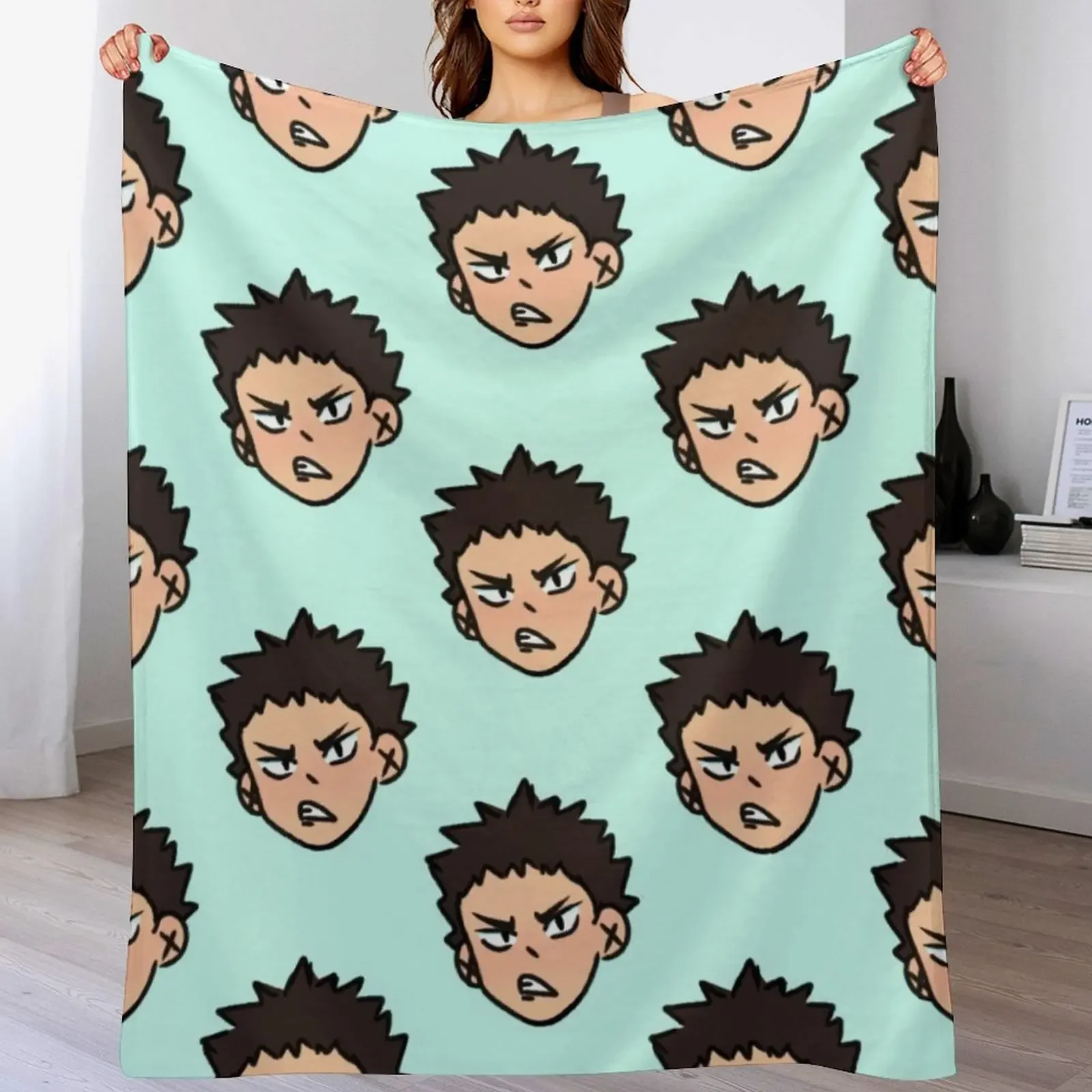 

Iwaizumi hajime Throw Blanket blankets and throws Shaggy for babies Soft Plaid Blankets