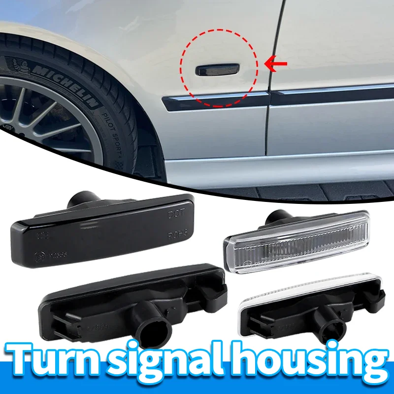 2PCS Side Marker Turn Signal Light Housing FOR BMW 5 Series M5 E39 Sedan Touring Station Wagon 63148360589 Turn Signal Housing