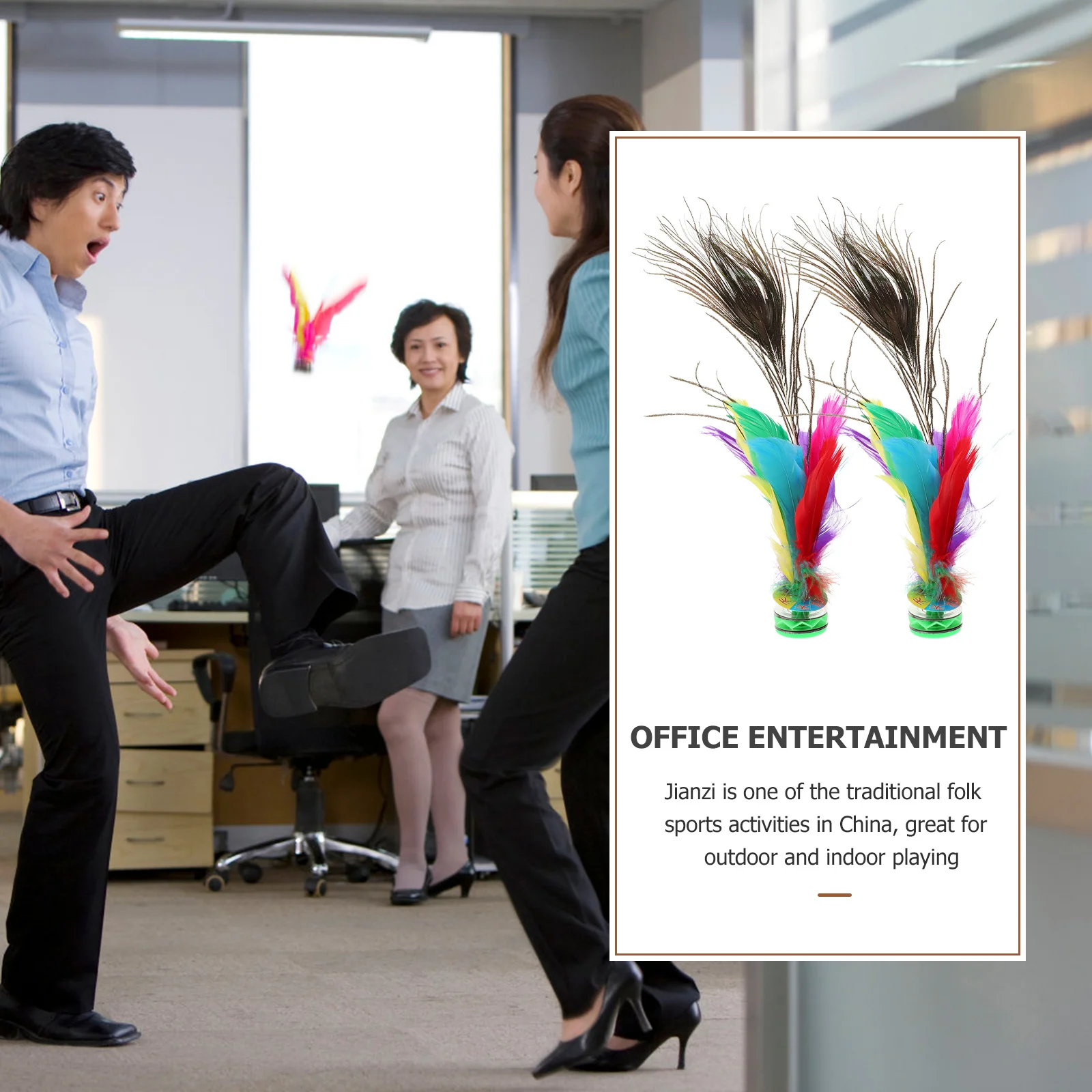 4-teiliger Federball für Kinder und Erwachsene, traditionelle Freizeit, verbessert die Koordination, motorische Fähigkeiten, Indoor-Outdoor-Sport