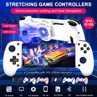 Hot Sale D10 D10S Stretching Cooling Wireless Game Controller For SWITCH/Android/Apple IOS Tablet /P3/P4/XBOX Gamepad Streaming