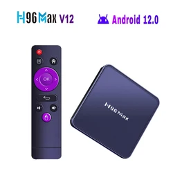 Dispositivo de TV inteligente H96 MAX V12, decodificador con Android 12, RK3318, Wifi 2,4G y 5G, 4GB, 32GB, 64GB, receptor de TV 4K, reproductor multimedia, cine en casa