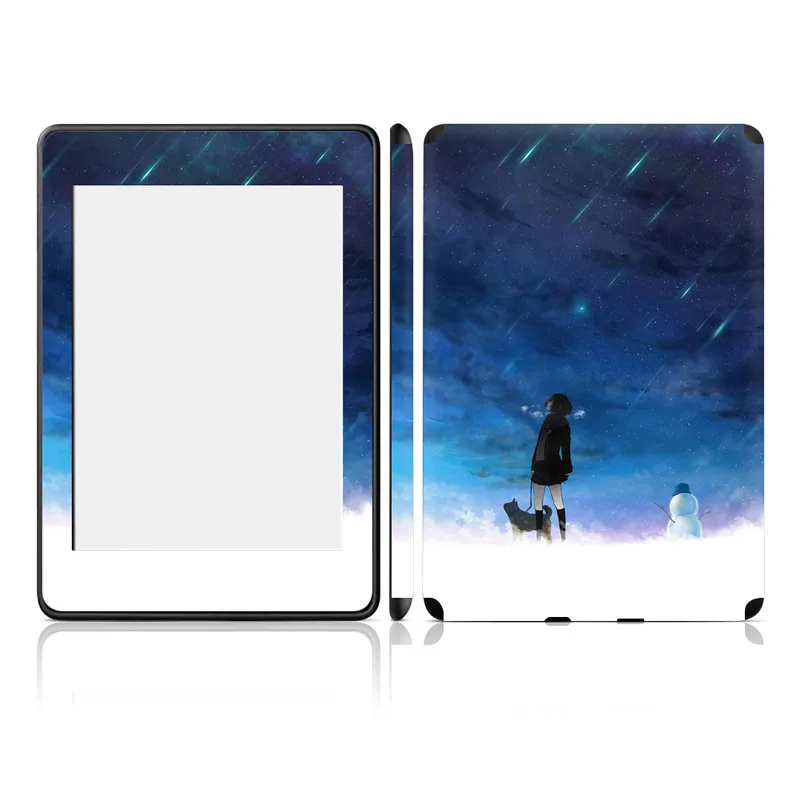 Protecteur d'art de couverture d'autocollant de peau de vinyle pour Kindle Paperwhite 4, variété personnalisée, prend en charge les images personnalisées