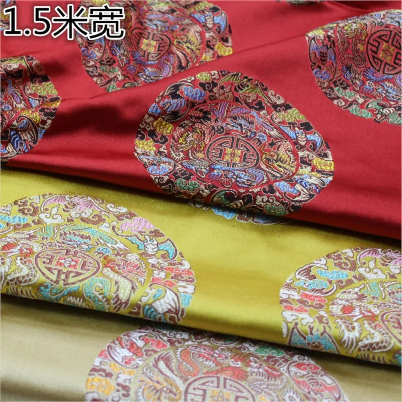 

Brocade jacquard children's clothing sofa cushions throw pillows spun five decorative silk satin fabric
