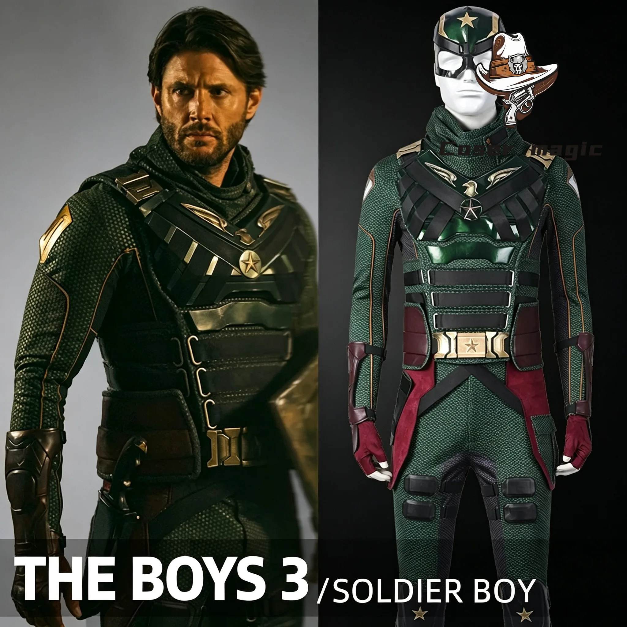 Soldatenjungen-Cosplay-Kostüm Uniform für Halloween, Karneval, Party, Weihnachten, Rollenspiel-Kleidung