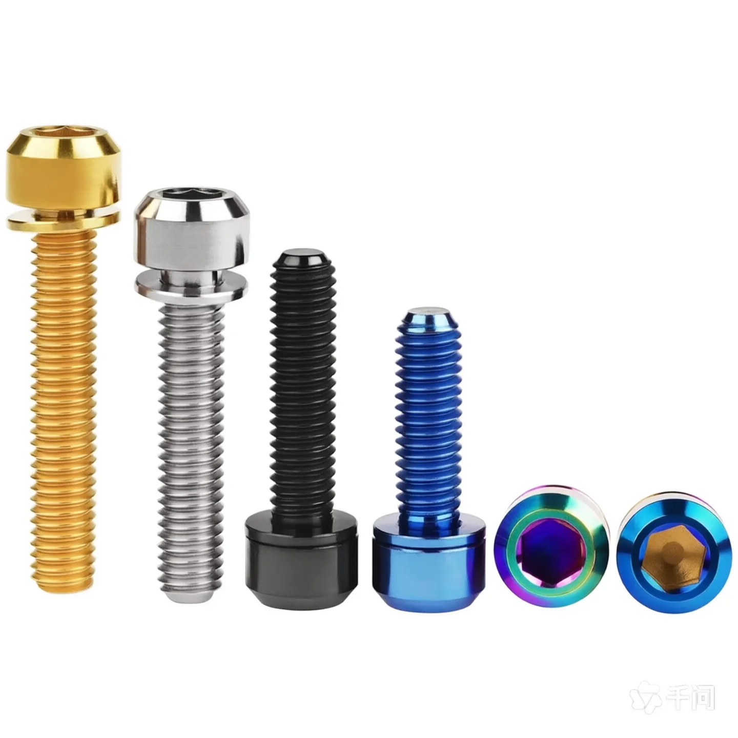 Titanium Bolt M6x16/18/20/25/30/35mm Allen Hex Screws with Washer for Bicycle Disc Brake Upgrade V brake Hub Fixed