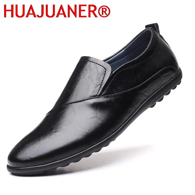 

Men Casual Leather Shoes Men Loafers Fashion Flats Shoes Business Office Summer Shoes Male Elegantes Lofer Shoes Man Comfortable