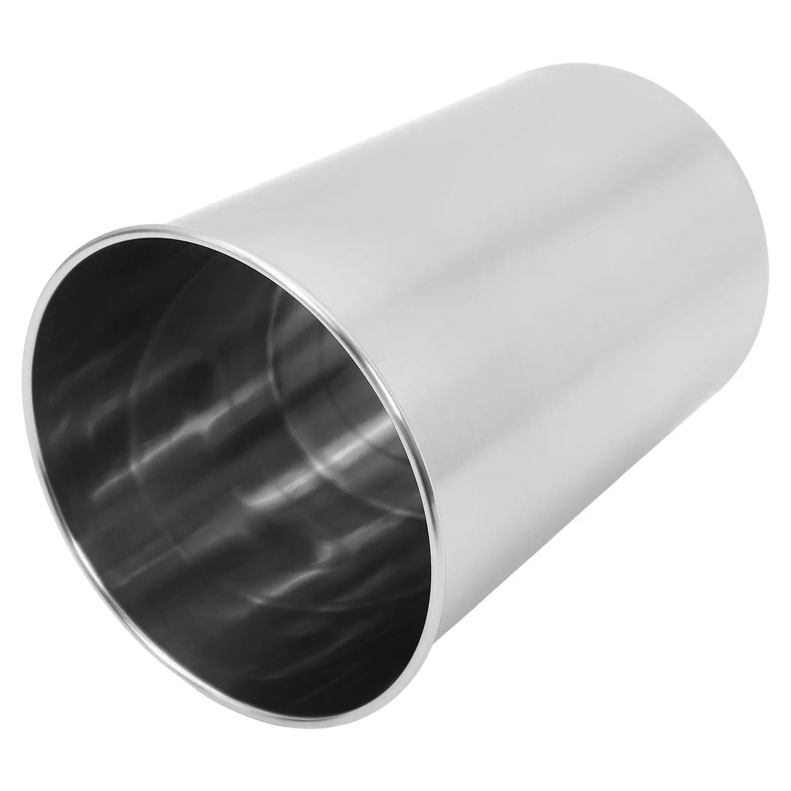 

Stainless Steel Countertop Embedded Kitchen Garbage Bin Built-in Metal Trash Can Compact Indoor Wastebasket Cabinet Trash Holder