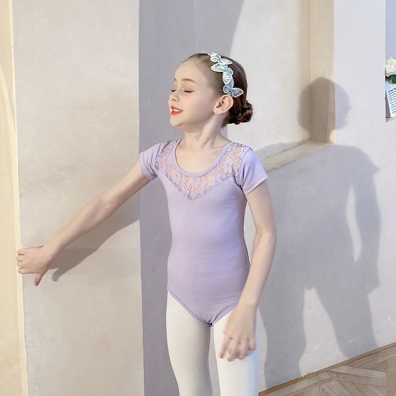 Costume de batterie de ballet en dentelle pour filles, robe de ballerine AqqBallerina, justaucorps pour enfants, petite jupe tutu de danse fzlégiti, tenues de performance sur scène