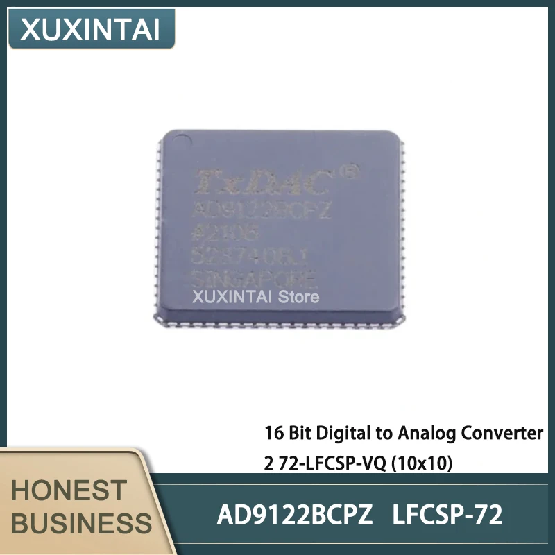 

5Pcs/Lot New Original AD9122BCPZ AD9122 16 Bit Digital to Analog Converter 2 72-LFCSP-VQ (10x10)