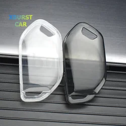 Auto Shell Fob For 2024 Kia Picanto EV9 Sorento MQ4 Carnival KA4 Morning K5 Carens RIO Seltos Transparent TPU Car Key Case Cover