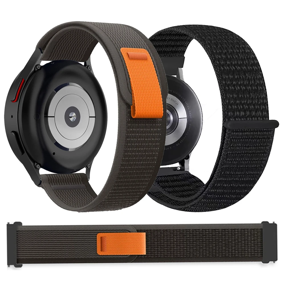 TicWatch Pro 3 Ultra E3 E2 S2 Pro X GTW 2021、Huawei Watch GT 5/4/3/2 Pro用ナイロンループストラップ、20mm/22mmブレスレット/時計バンド