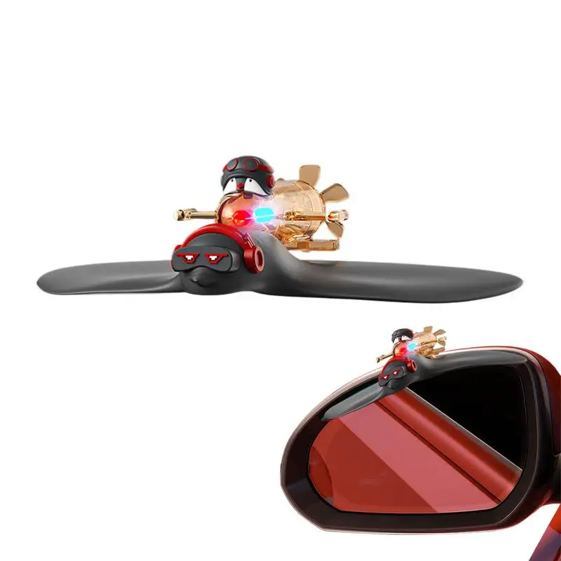 

Rearview Mirror Accessories Cute Rearview Mirror Decoration Adhesive Waterproof Wind-Powered Car Accessories For Auto Road Trip