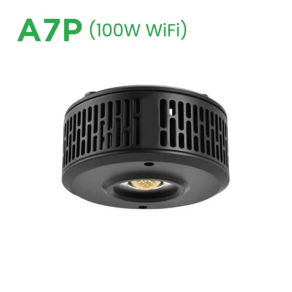 Luz LED para acuario A7P, espectro completo, aplicación Wi-Fi, pecera de agua dulce programable, color que mejora la floración de algas, crecimiento plantado