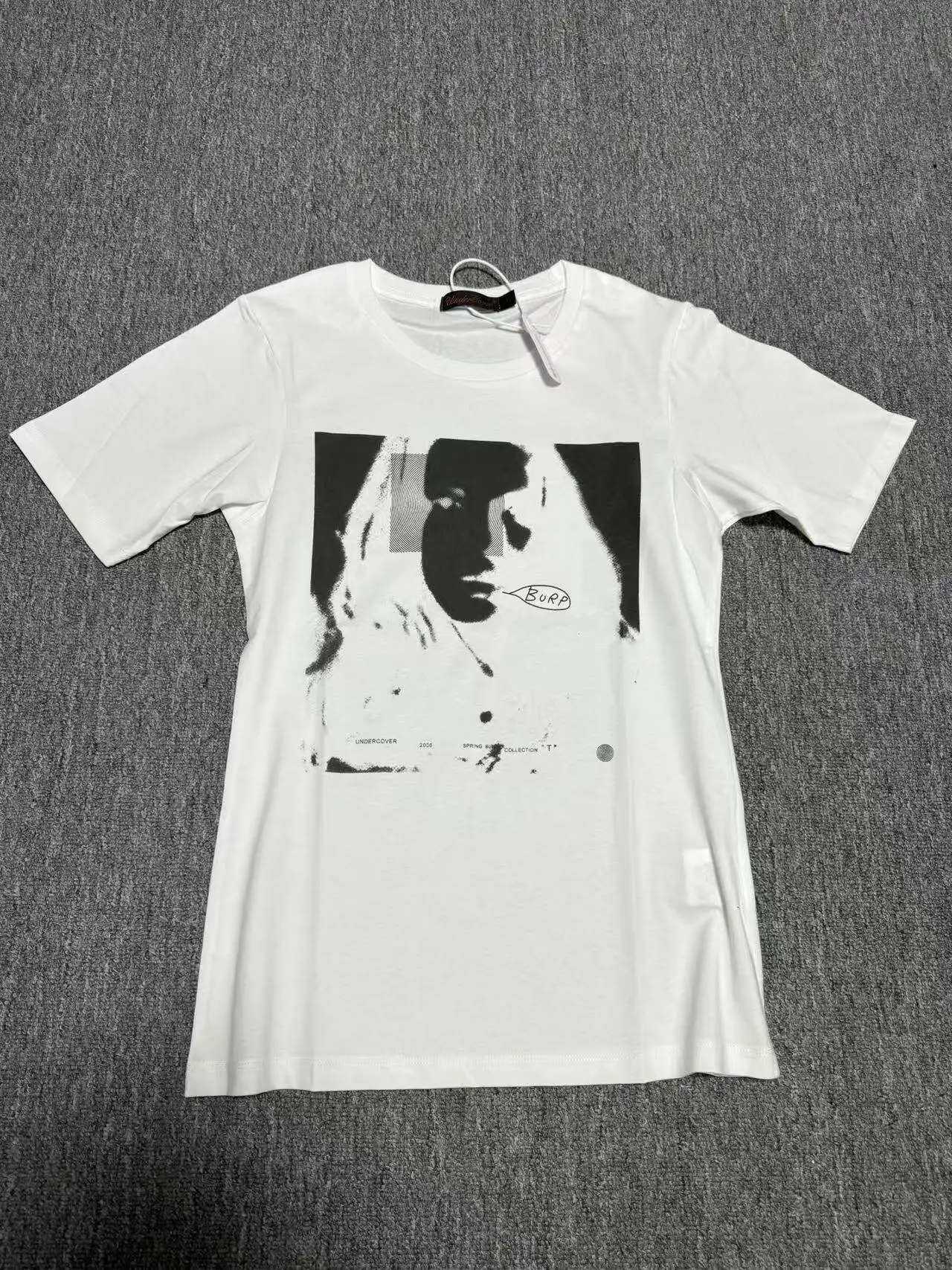 Under 06ss T Rare White Portrait Print Short Sleeve T-Shirt