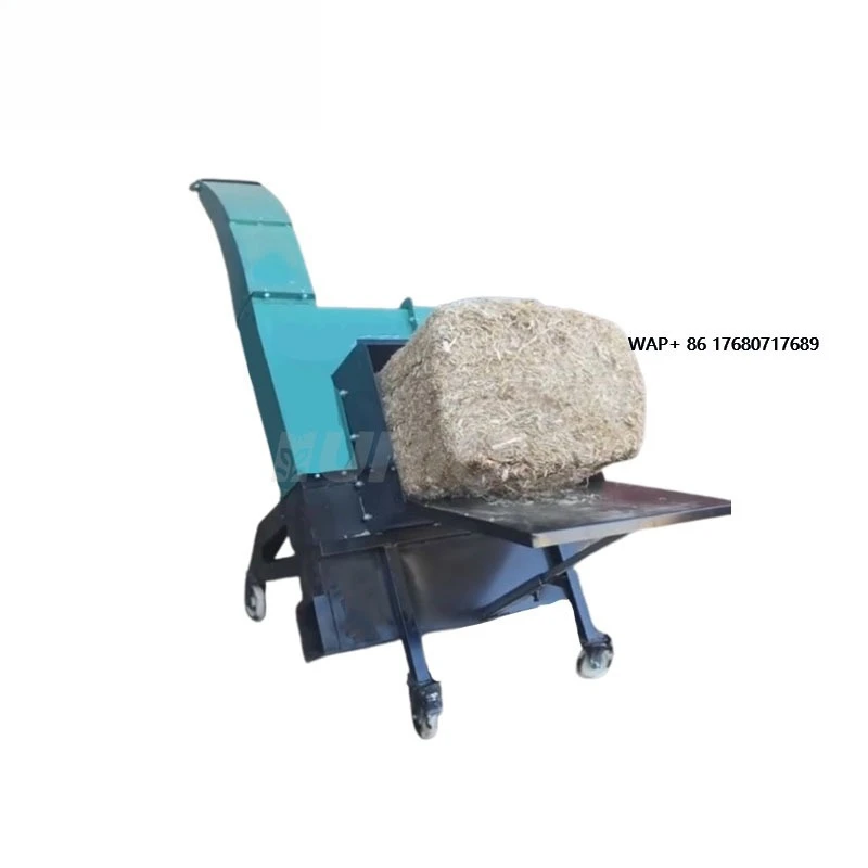High Productivity Motor Square Round Grass Grinder & Bale Crusher for Alfalfa Corn Straw Shredding