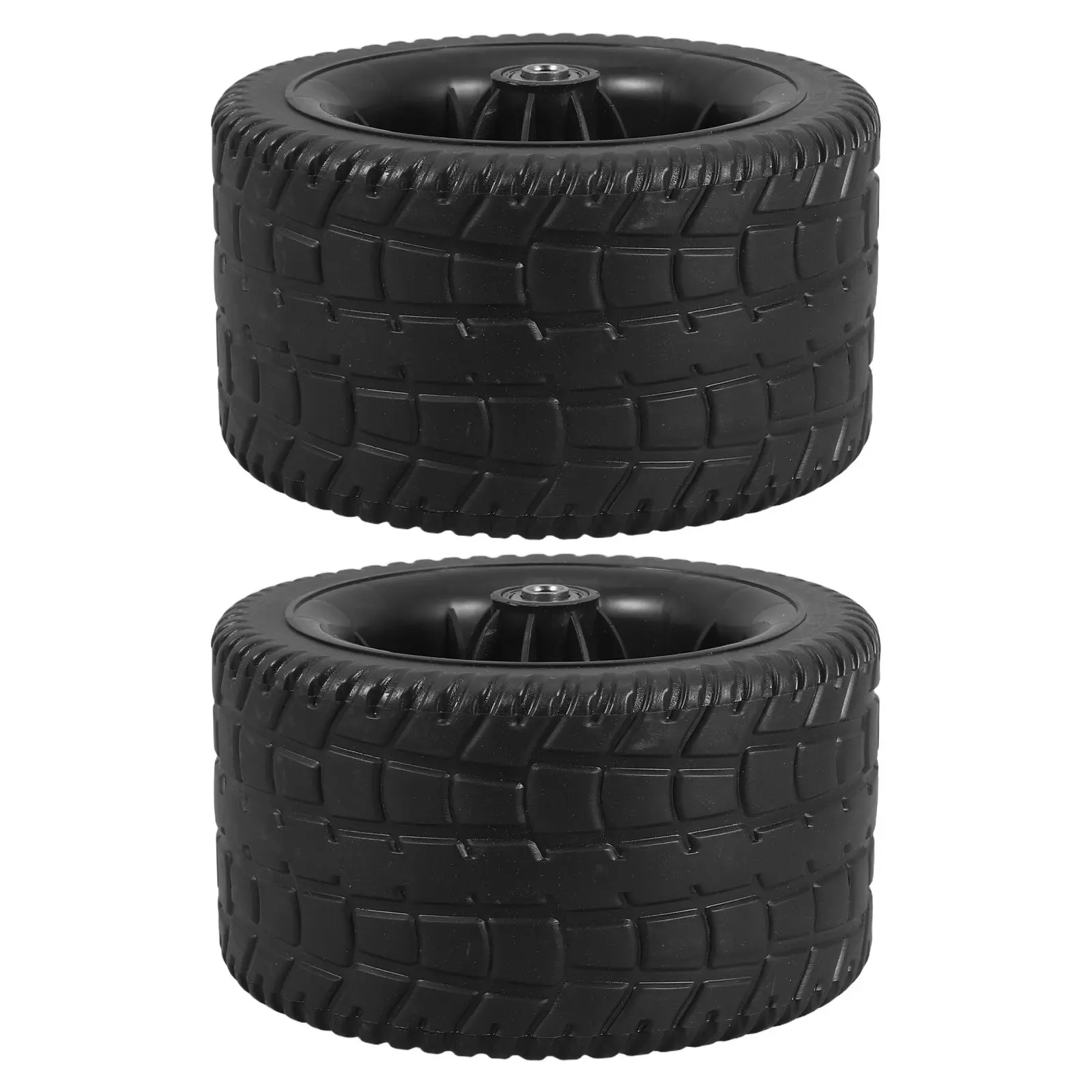 2Pcs Rubber Wheels for Air Compressor Heavy Duty Replacement Casters 6.6inch Camping Cart Utility Stroller Wagon Travel Case