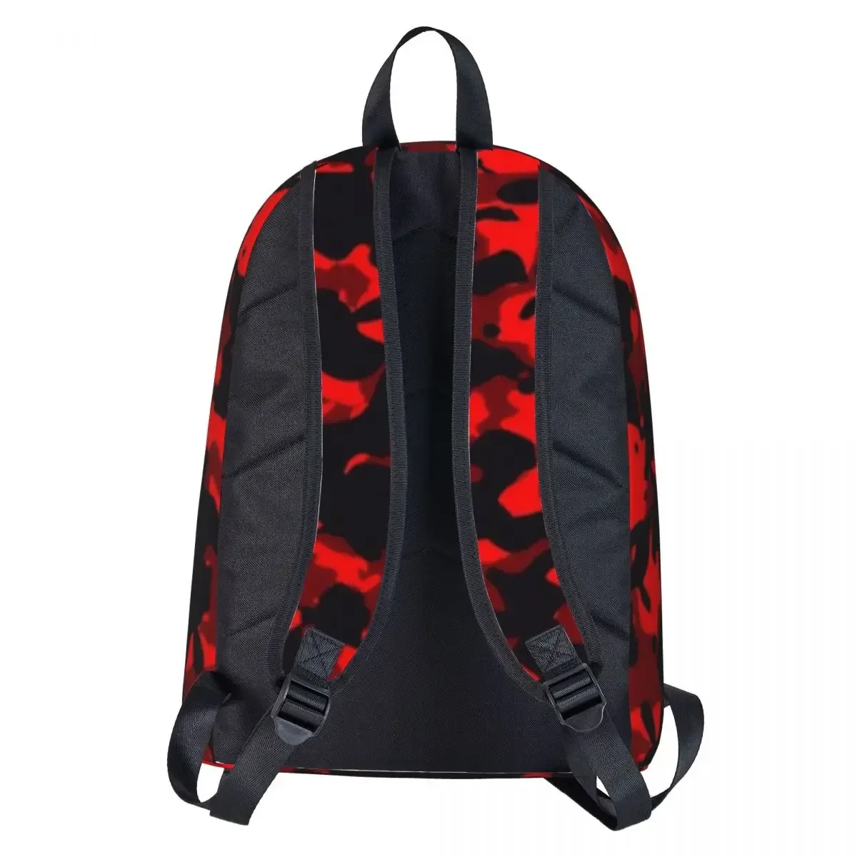 Black Red Camouflage Camo Woman Backpacks Boys Girls Bookbag Casual Children School Bag Portability Laptop Rucksack Shoulder Bag