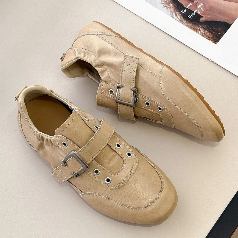 Women's Flat Mary Jane Shoes - Non-Slip Training Sneakers