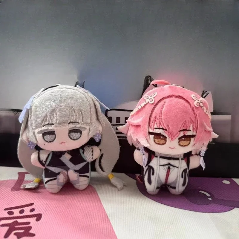 10cm Anime juego Wuthering Waves Kawaii Cosplay muñeca de algodón suave estrella de mar cuerpo llavero Jinhsi Changli Mini figur