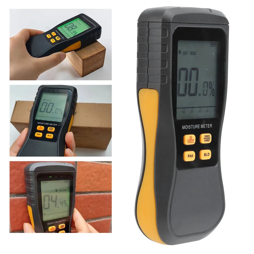 Simple Operation HY16C Moisture Detector with Intuitive Controls and Clear LED Indicators for All Skill Levels