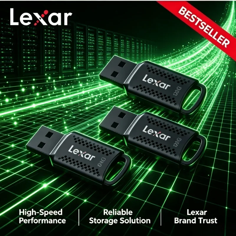 Lexar USB Flash Drive U Disk High Speed Memory Stick Pen Drive Portable Data Storage For Desktop Notebook