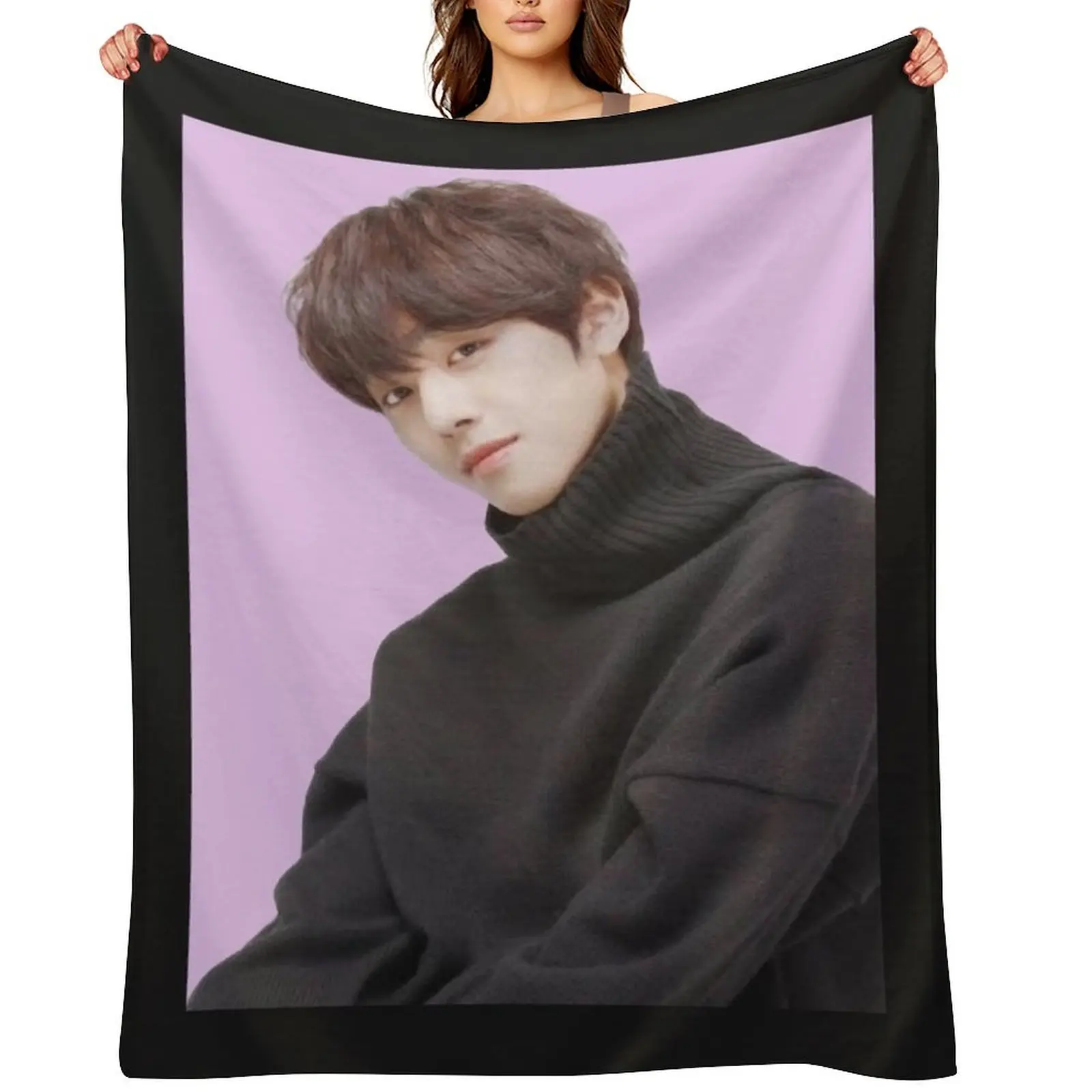 

Ahn hyo seop Greeting Card Throw Blanket Soft Plush Plaid Blankets For Baby Hairys anime Blankets