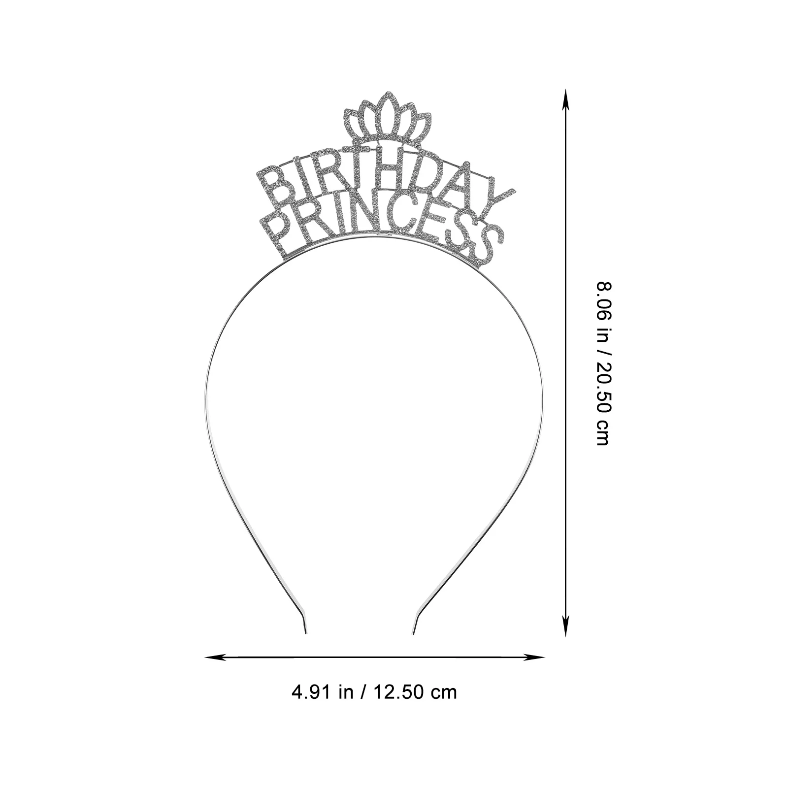 

1Set Crown Headband Sash Set Comfortable Rhinestone Tiara for Women Party Crown Headband for Birthday