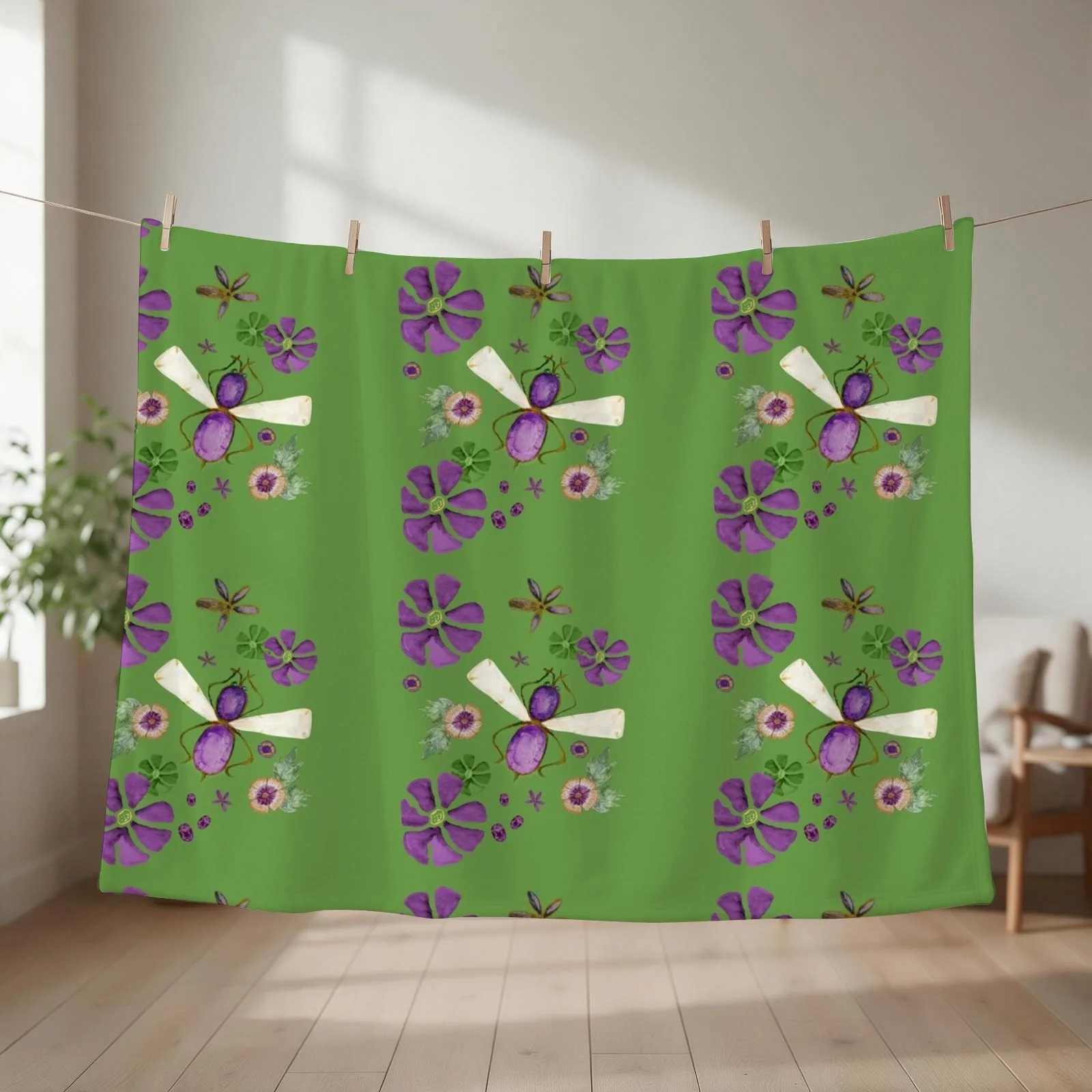 Suffragette Jewels pattern Throw Blanket Vintage Soft Beds For Baby Flannels Blankets