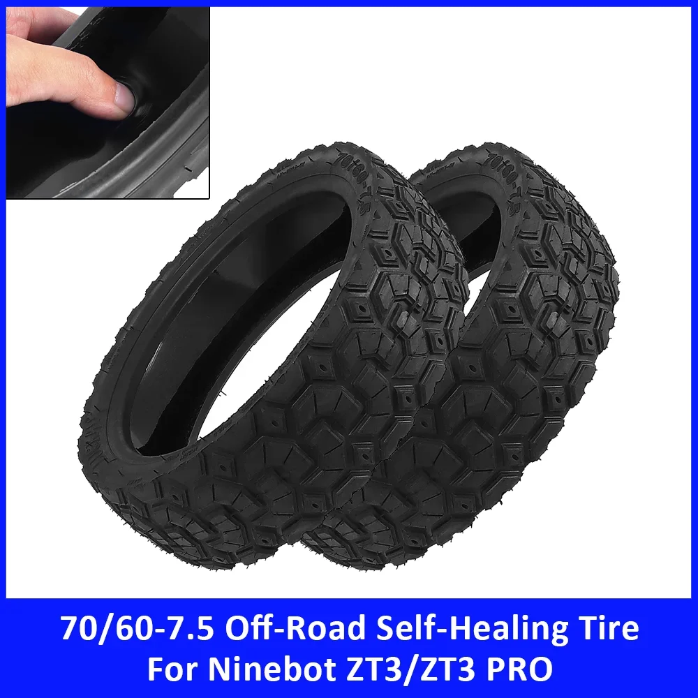

70/60-7.5 Off-Road Self-Healing Tire for Ninebot ZT3 ZT3 PRO Electric Scooter Accessories 11Inch Tubeless Tyres with Jelly Layer