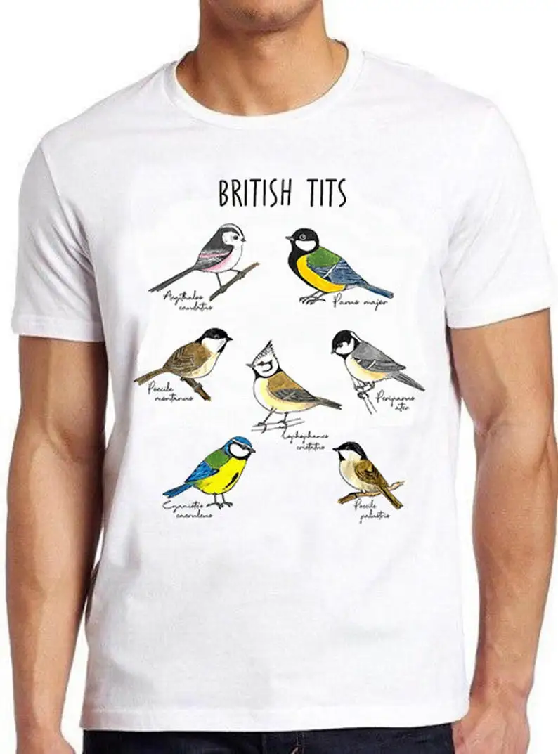 

Funny Brit Tits Bird Meme Tee, Unisex Cult Gift