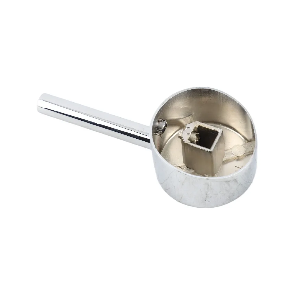 Zinc Alloy Faucet Handle 45mm Valve Core Single Lever Water Tap Handle Hot Cold Water Chrome Finish Faucet Lever Toilets